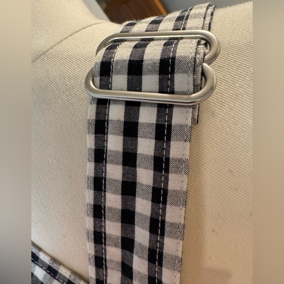 NWOT Teddy Fresh Black & White Playful Gingham Embroidered Floral Overalls - Picture 13 of 16